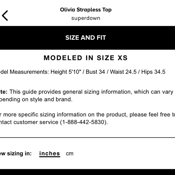 **NWT** Superdown Olivia Strapless Top - Picture 5 of 8
